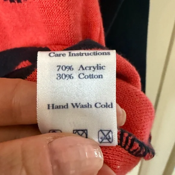 Ronner Brand Gorgeous Horse Red/Navy Sweater Size M - Picture 5 of 6